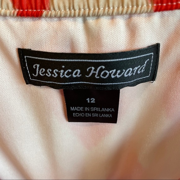 Jessica Howard Orange Chevron Maxi Dress - Picture 3 of 5